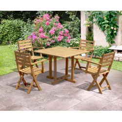 Canfield Square 1m Dining Set with 4 Suffolk Chairs