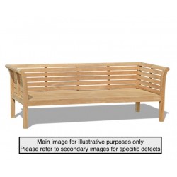 Large 2.1m Outdoor Daybed Teak - Used: Good