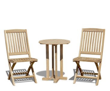 Canfield 2 Seater Garden Set with Bali Folding Chairs