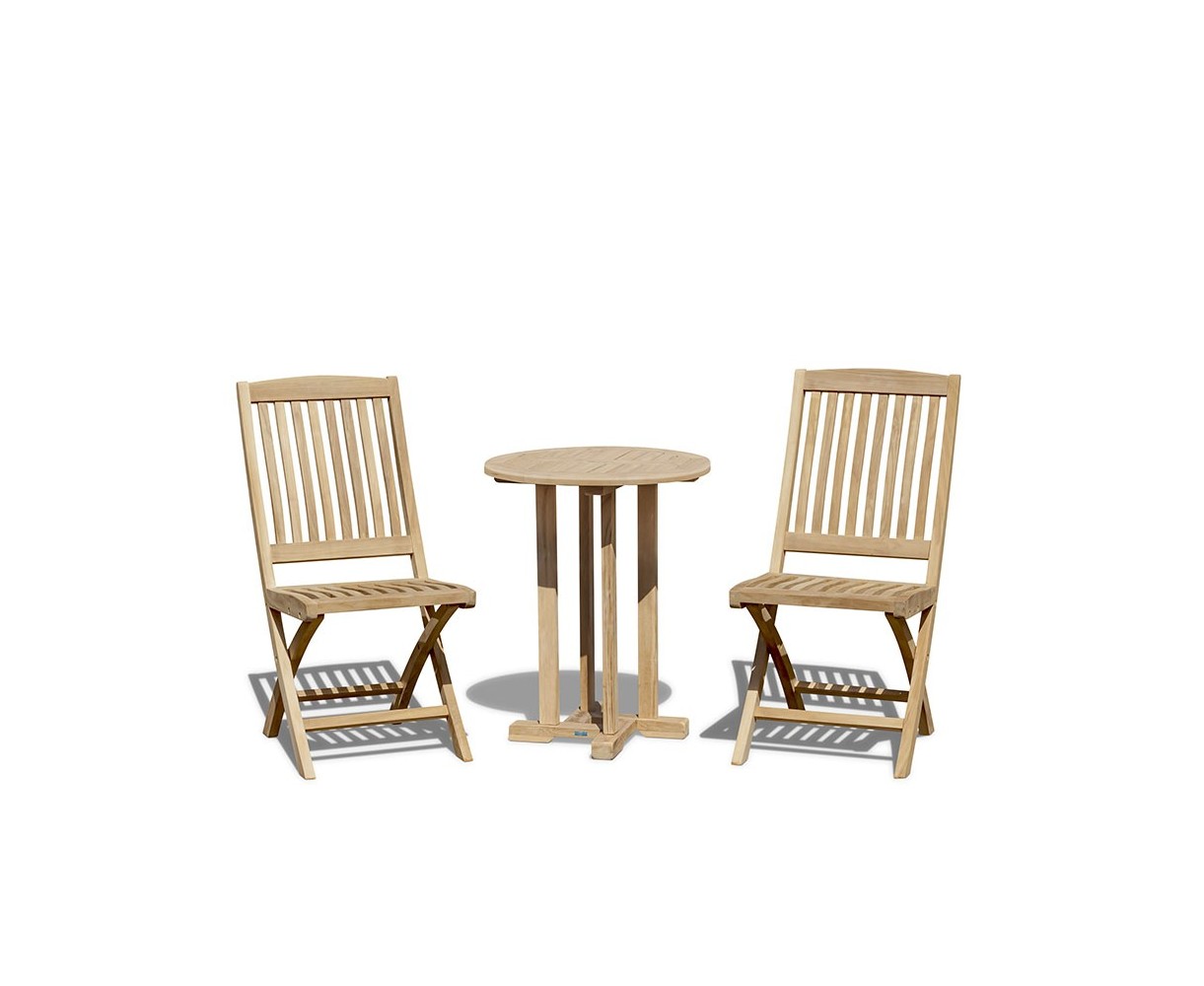 Canfield 2 Seater Garden Set with Bali Folding Chairs