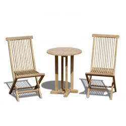 Canfield 2 Seater Garden Set with Ashdown Folding Chairs