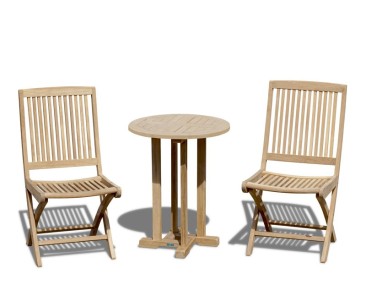 Canfield 2 Seater Garden Set with Rimini Folding Chairs