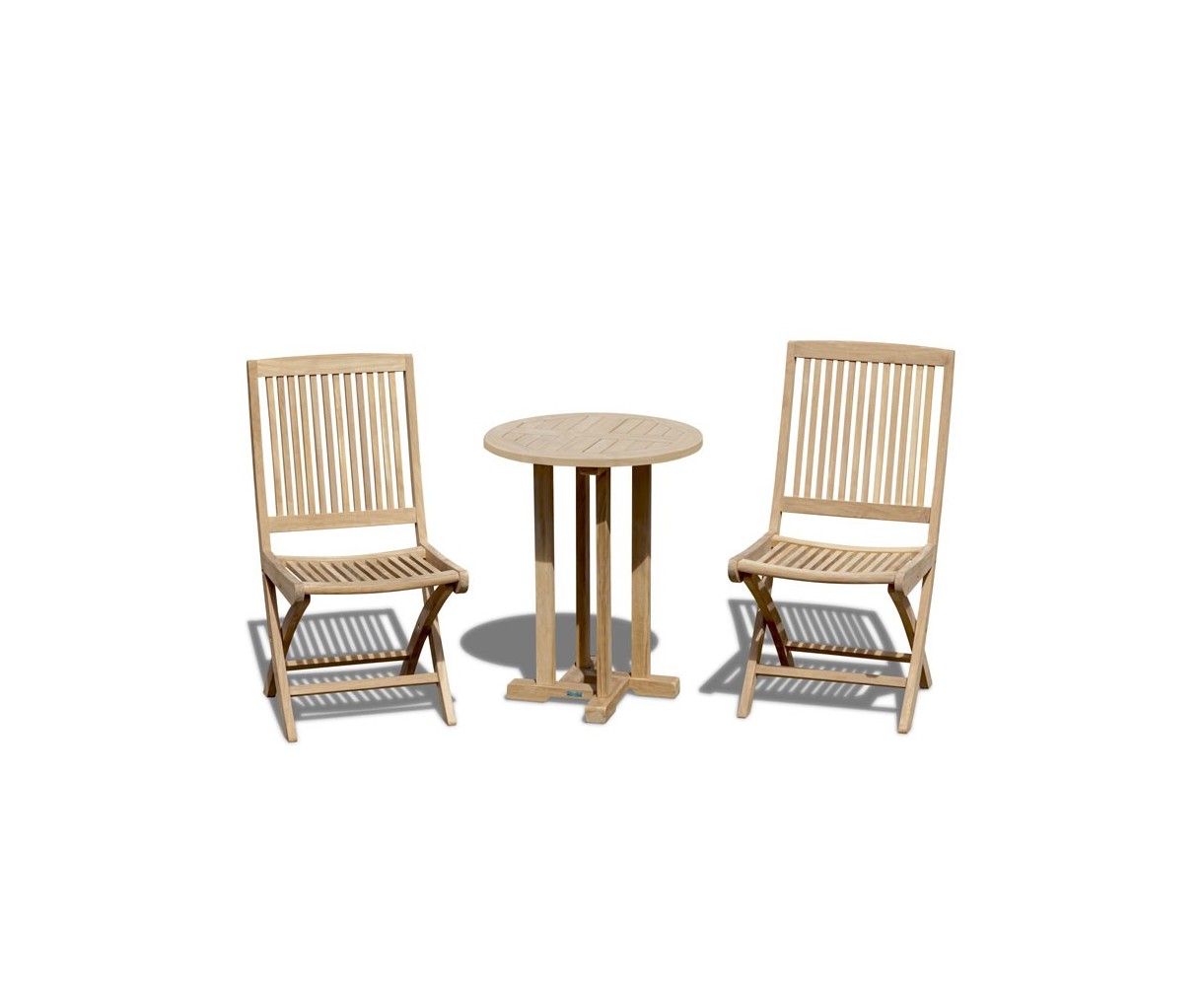 Canfield 2 Seater Garden Set with Rimini Folding Chairs