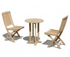 Canfield 2 Seater Garden Set with Rimini Folding Chairs