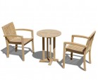 Canfield 2 Seater Garden Set with Monaco Stacking Chairs