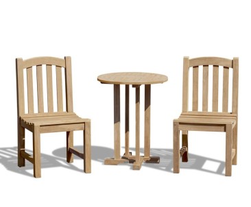 Canfield 60cm Garden Table Set with Clivedon Chairs