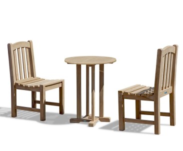 Canfield 60cm Garden Table Set with Clivedon Chairs