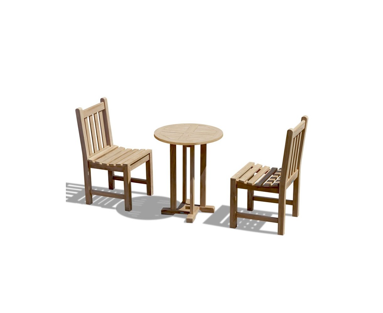 Canfield Round 60cm table with 2 Windsor Chairs