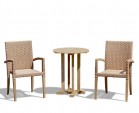 Canfield 60cm Garden Table Set with 2 St Tropez Chairs