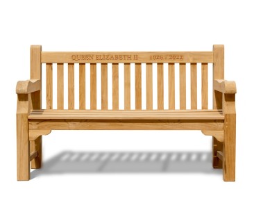 Balmoral Teak Queen Elizabeth II Commemorative Bench