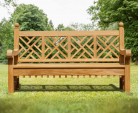 Chiswick Teak 6ft Chippendale Garden Bench