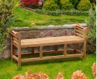 Lutyens-Style Teak Backless Outdoor Bench - 1.65m