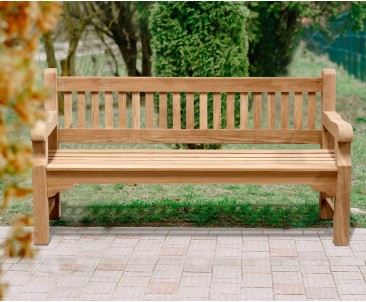 Braemar 4 Seater Teak Garden Bench – 1.8m