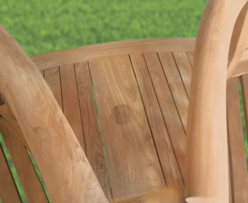 Garden Teak Companion Seat Jack and Jill Bench