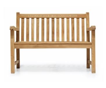 Windsor Teak King Charles III Coronation Bench