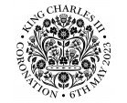 King Charles III Coronation Bench, Coronation Emblem, Teak - Balmoral 1.8m