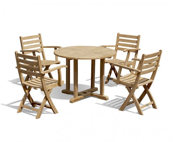 Canfield 1m Round Table with Suffolk Chair Dining Set