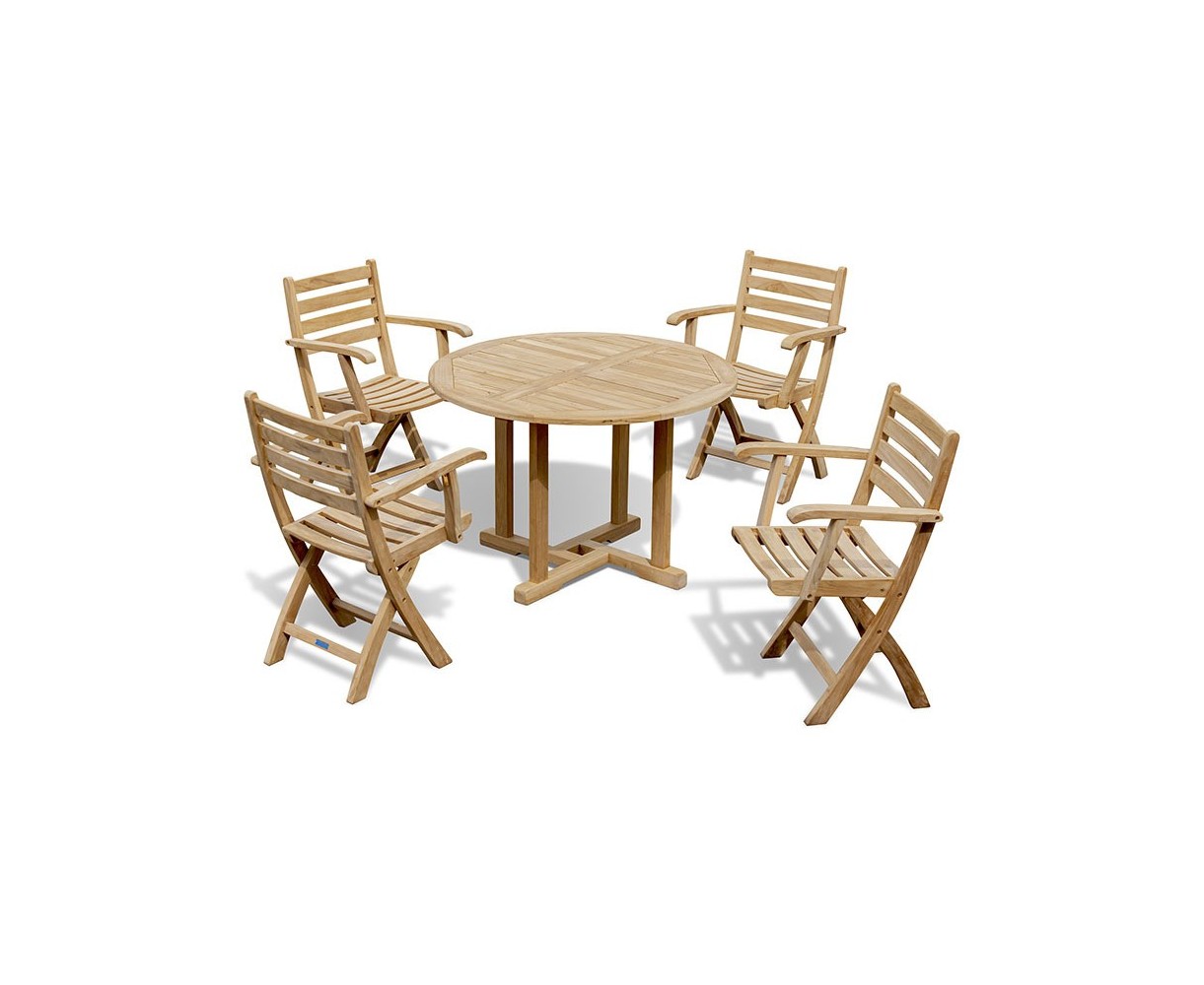 Canfield 1.1m Round Table and Chairs Dining Set