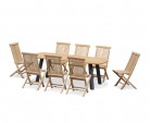 Disk Oval 2.2m Table with Ashdown Chairs Dining Set