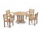 Berrington Round 1.2m Table with Yale Chair Dining Set