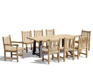 Bridgewater 2m Table with Windsor Chair Dining Set