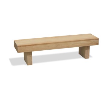 Woodland Teak Backless Garden Bench 1.8m