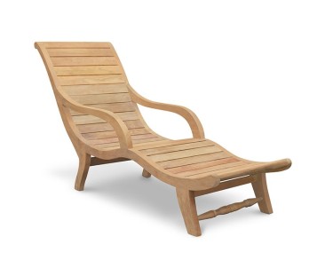 Capri Sunlounger, Reclaimed Teak