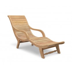 Capri Sunlounger, Reclaimed Teak