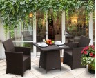 Eclipse Rehau Rattan 2 Seat Dining Set - All Weather