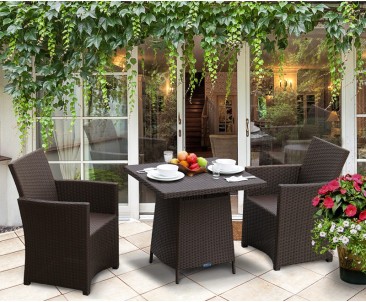 Eclipse Rattan 2 Seat Dining Set - All Weather