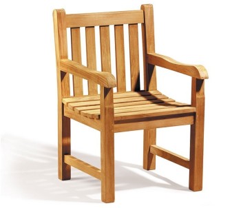 Belgrave 6 Seater Teak Dining Set with 1.5m Table and Windsor Chairs