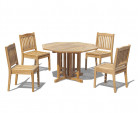 Berrington Octagonal 4 Seater Table and Dining Chair Set