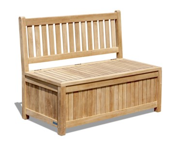 1.2m Teak Windsor Storage Bench