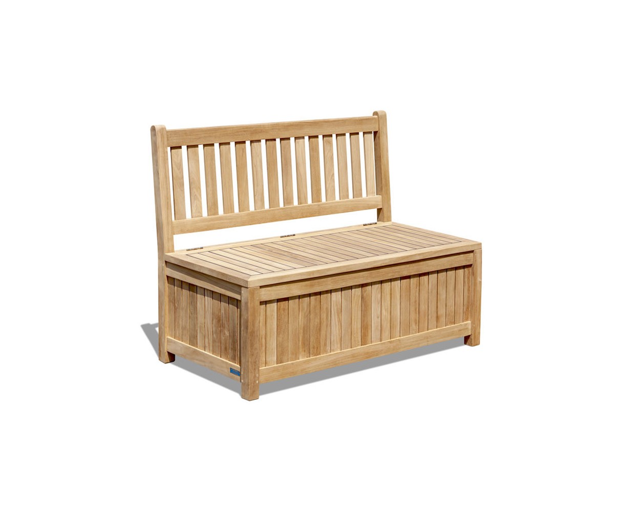 1.2m Teak Windsor Storage Bench