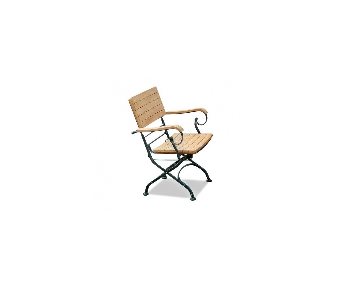 Folding Bistro Chair | Teak Bistro Arm Chair