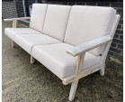 Eero 3 Seater Bench with Taupe Cushions - Used: Good