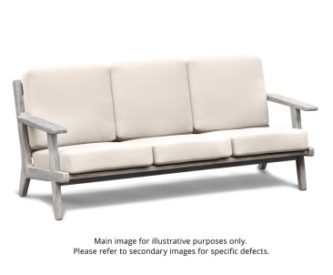 Eero 3 Seater Bench with Taupe Cushions - Used: Good