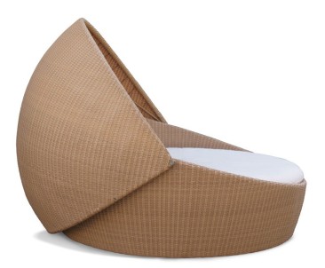 Oyster Open Weave Rattan Daybed