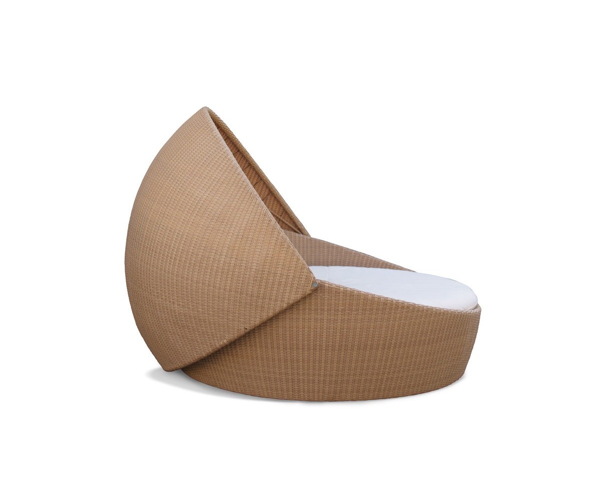 Oyster Open Weave Rattan Daybed