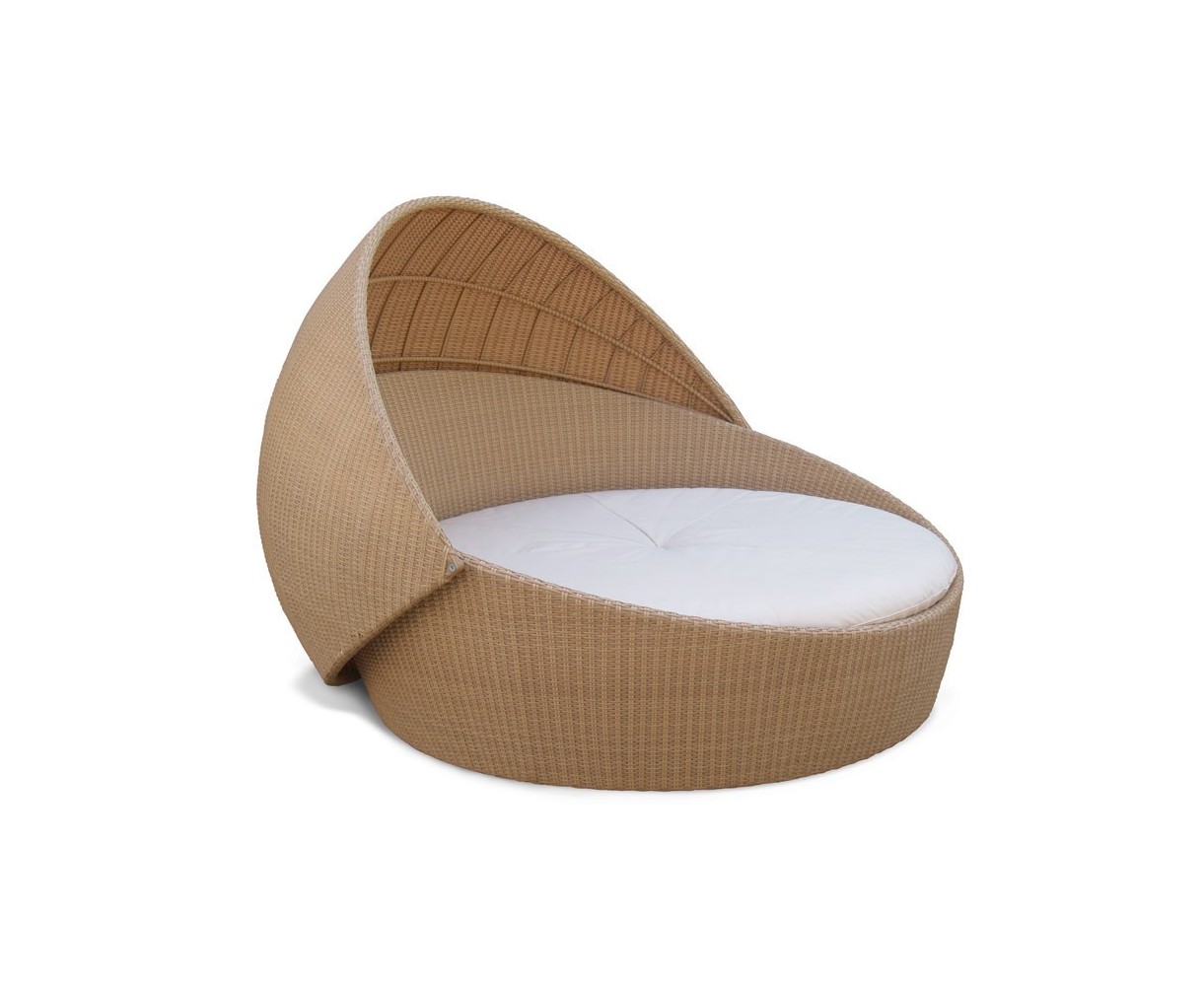 Oyster Open Weave Rattan Daybed