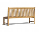 Canterbury Outdoor Armless Bench with back, Teak – 1.8m