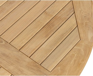 Berrington Teak Circular Drop Leaf Table – 1.5m