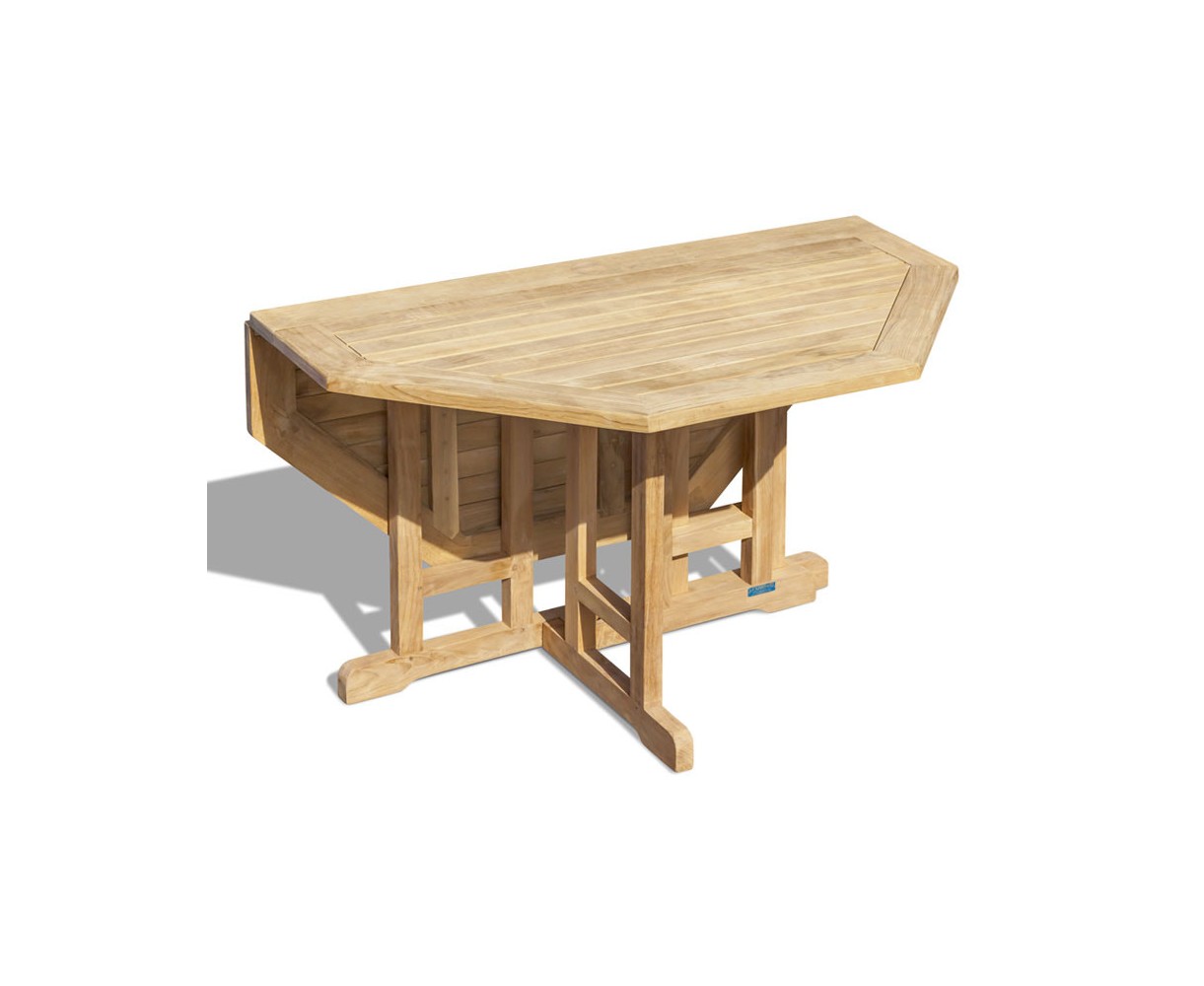 Berrington Teak Gateleg Octagonal Garden Table - 120cm