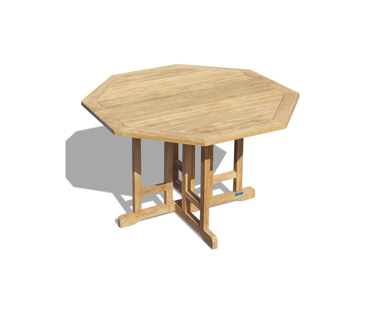 Berrington Teak Gateleg Octagonal Garden Table - 120cm