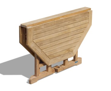 Berrington Teak Gateleg Octagonal Garden Table - 120cm