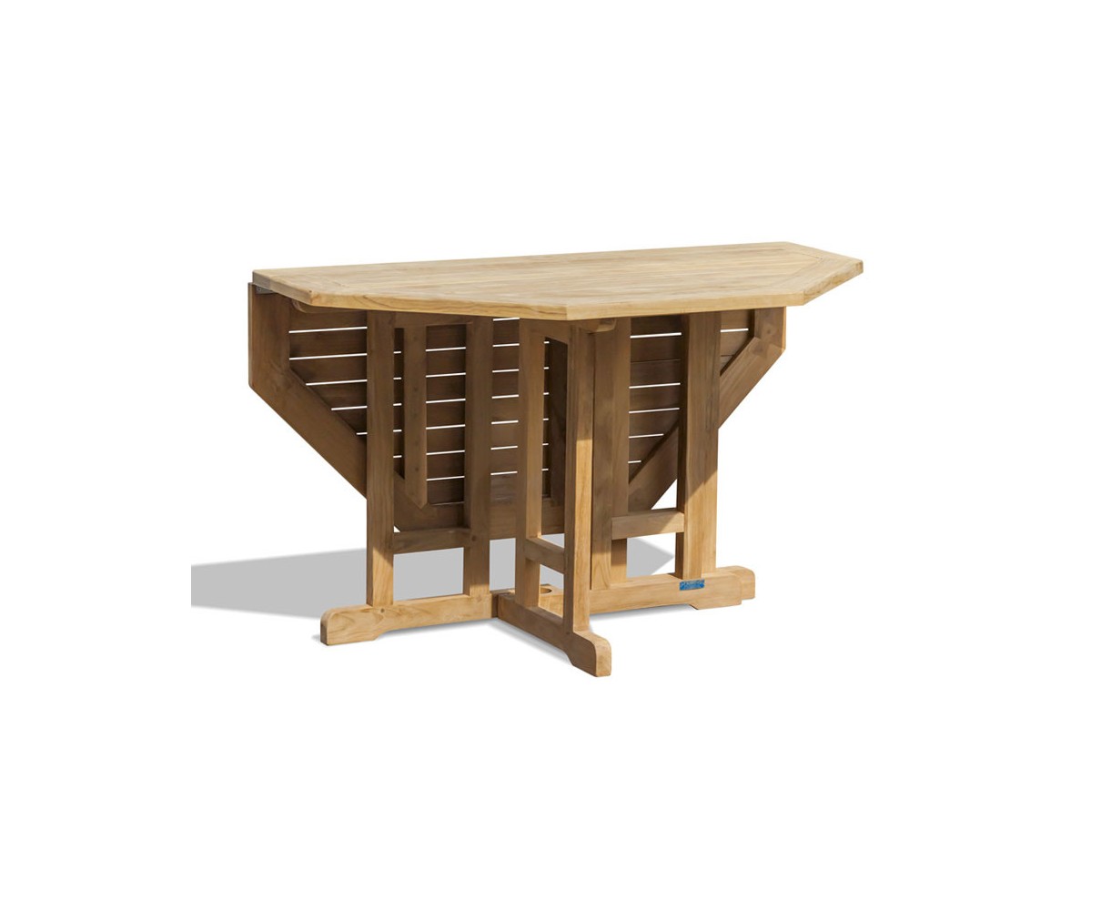 Berrington Teak Gateleg Octagonal Garden Table - 120cm
