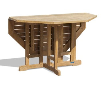 Berrington Teak Gateleg Octagonal Garden Table - 120cm