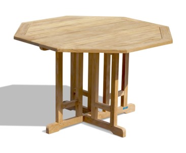 Berrington Teak Gateleg Octagonal Garden Table - 120cm
