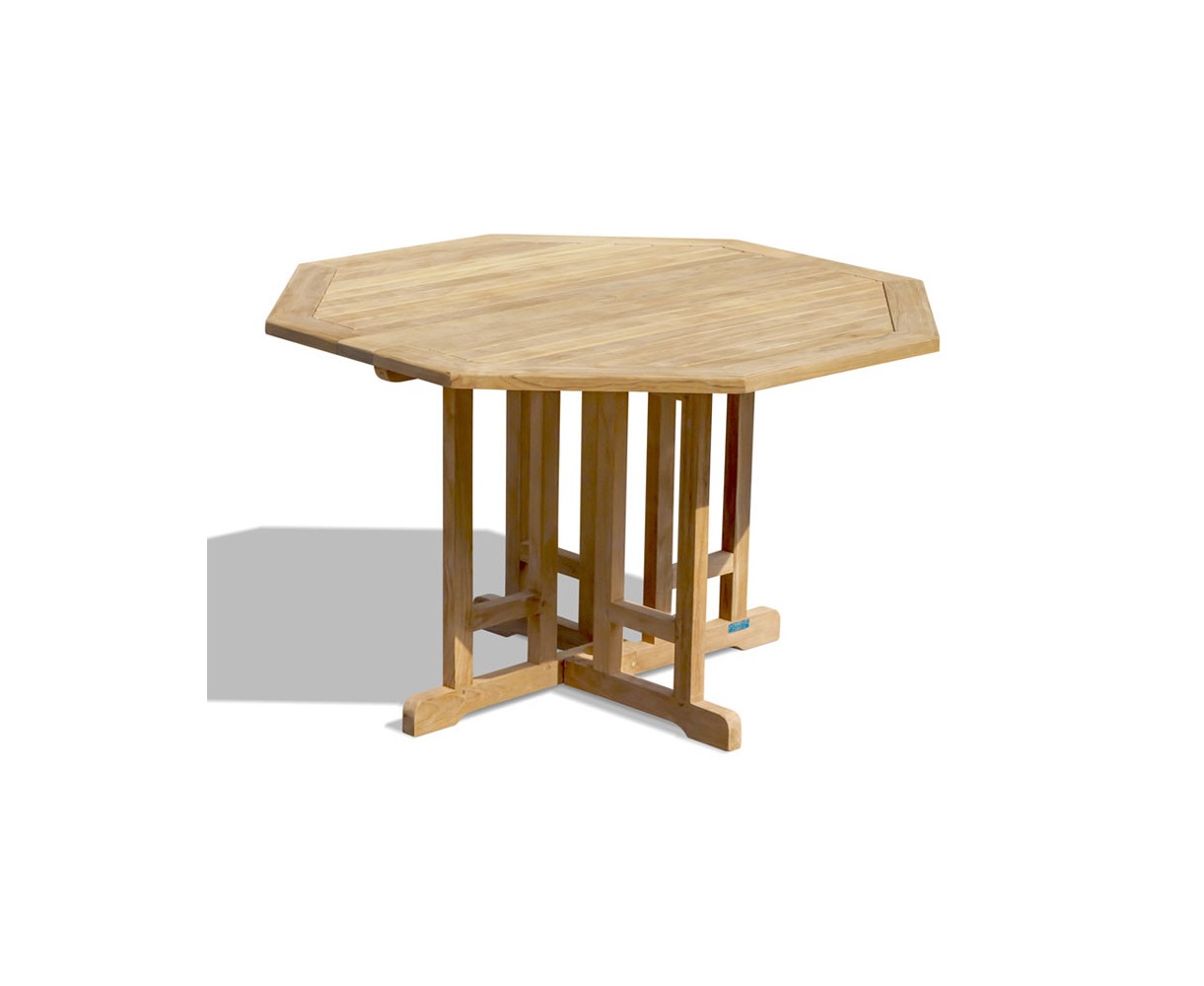 Berrington Teak Gateleg Octagonal Garden Table - 120cm