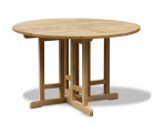 Berrington Teak Folding Round Gateleg Table - 120cm